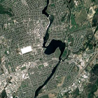 Satalite image of Peterborough with GE removed, created by Ann Jaeger.